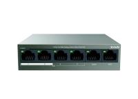 Tenda TEF1106P-4-63W 6-Port 10/100M 4-Port PoE Switch  4POE +2 AKTARMA  4+2